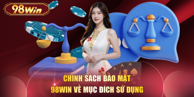 Chính sách bảo mật 98WIN về mục đích sử dụng